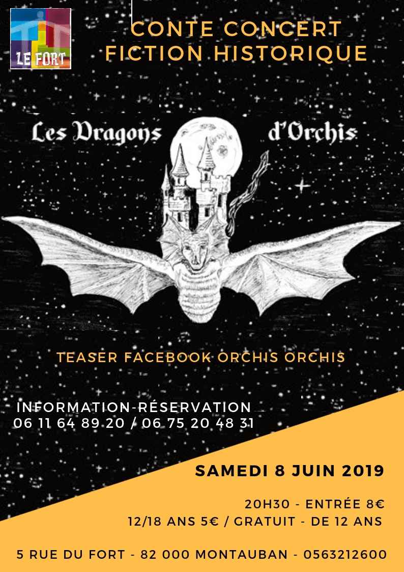 Les Dragons d'Orchis - contes concerts - Accueil du Fort - Habitat Jeunes - Montauban