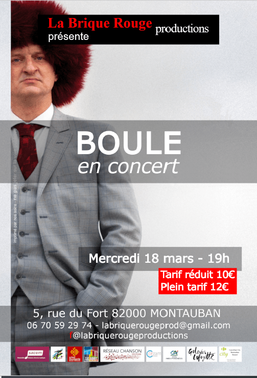 BOULE Le Fort la brique rouge production concert montauban scène musique