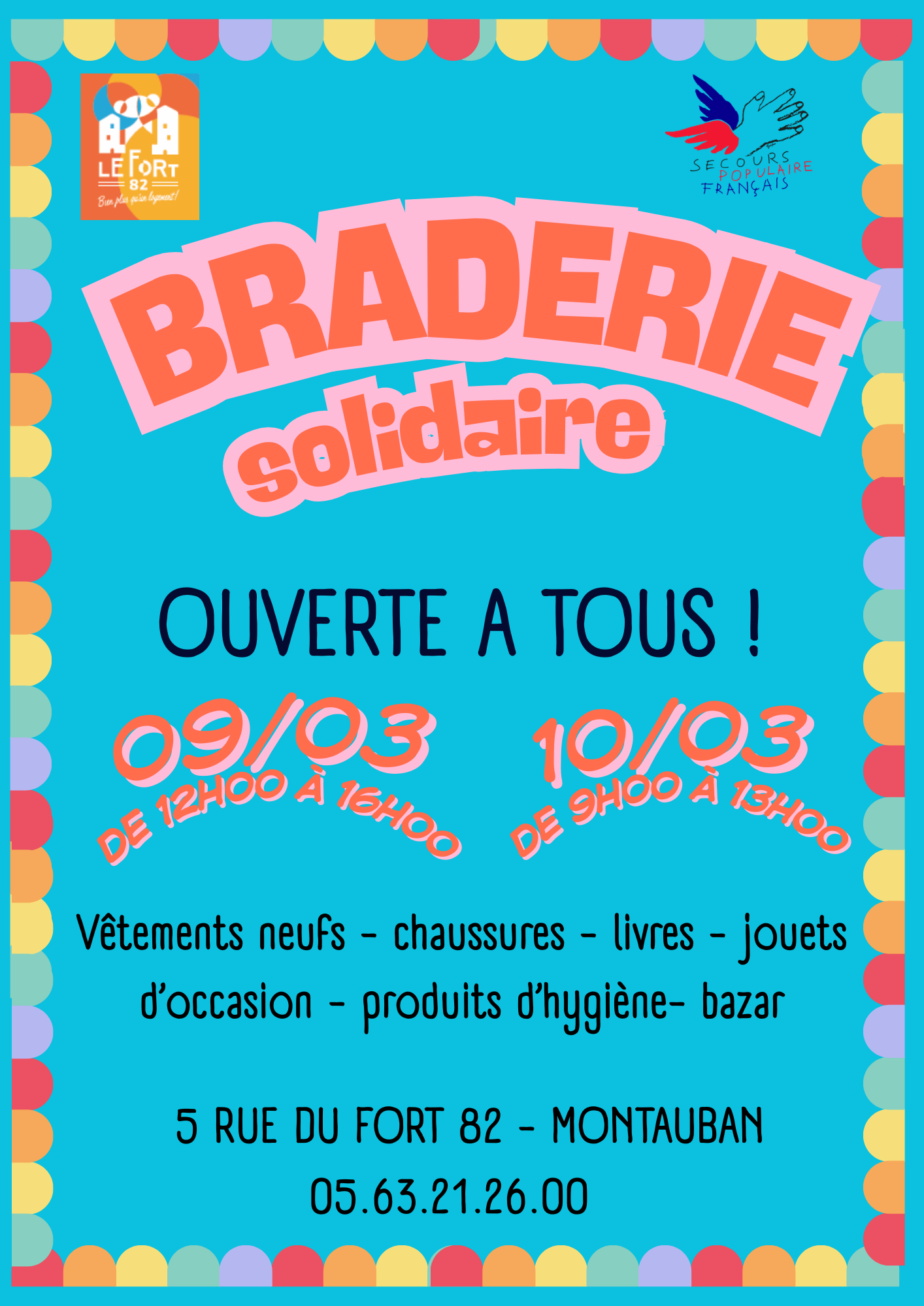 BRADERIE SOLIDAIRE SECOURS POPULAIRE